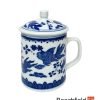 Chinese Goldfish Design Tea Infusing Porcelain Mug