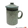 Trailing Leaves Tea Infusing Porcelain Mug