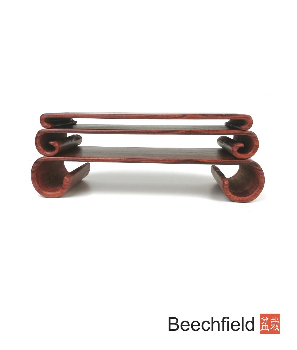 BB-ROSE-BJ069 Scroll End Bonsai Display Table Stand Beechfield Bonsai
