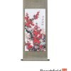 Plum Blossom Hand Painted Scroll Beechfield Bonsai