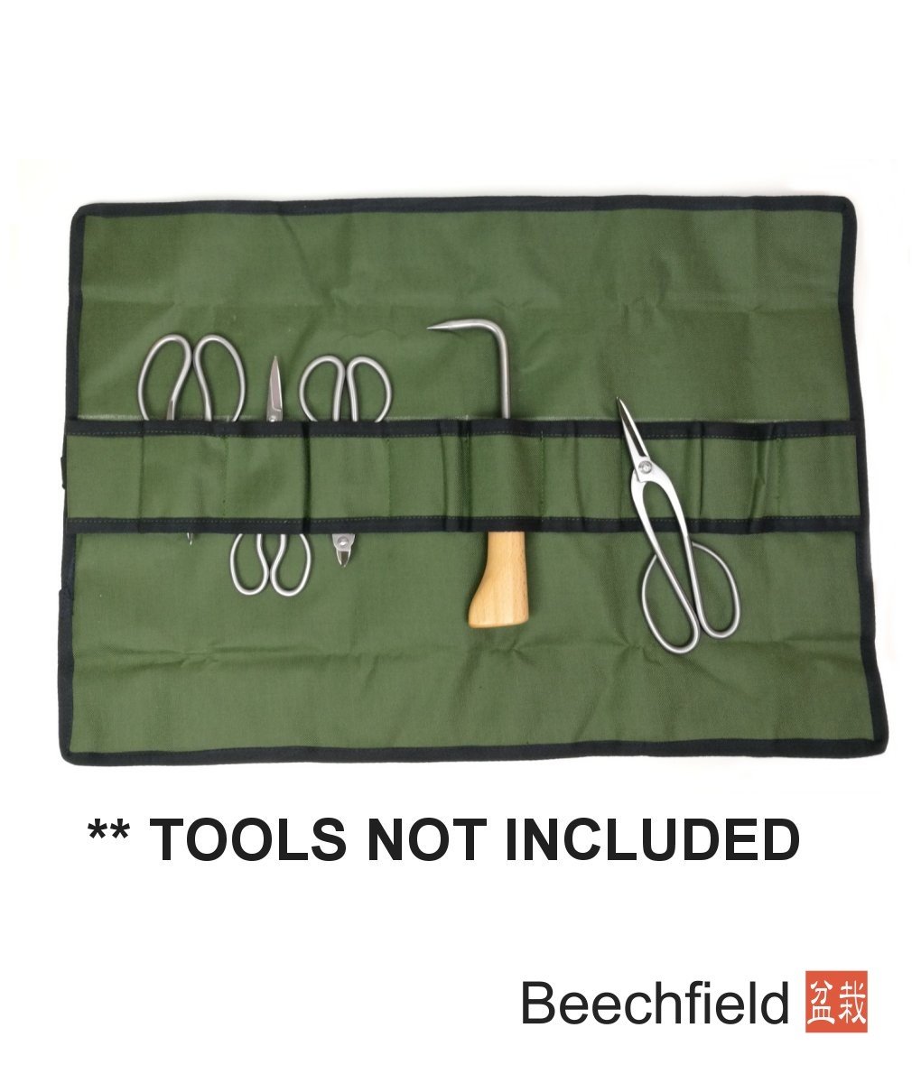 Basic Bonsai Green Canvas Tool Roll Case Beechfield Bonsai