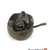 2063 Mouse in Apple Bronze Figure Figurine Miniature Butler Peach Beechfield Bonsai