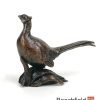 2076 Pheasant Bronze Figure Figurine Miniature Butler Peach Beechfield Bonsai