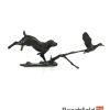 981 Cocker Spaniel with Duck Bronze Figurine Figure Miniature Michael Simpson Beechfield Bonsai