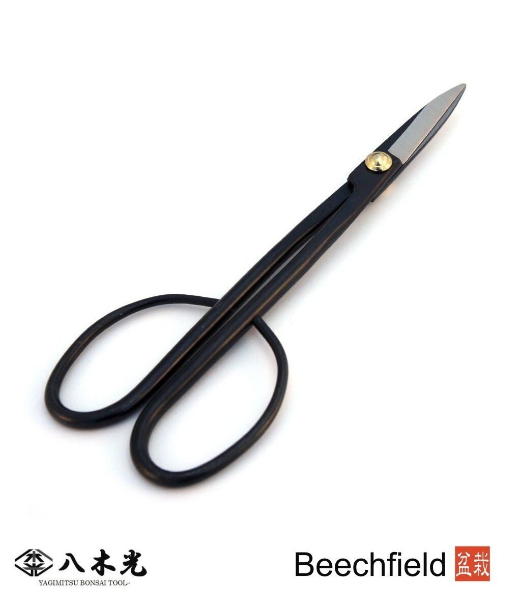 BBTYA3 Yagimitsu Black Carbon Bud Scissors 210mm Bonsai Beechfield Bonsai