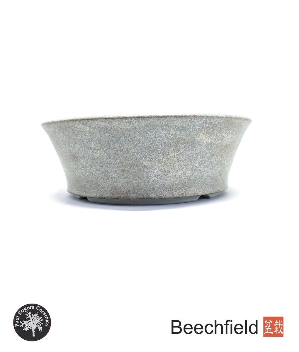 BB-PROGERS-G004 Paul Rogers Basket Grey Glazed Round Bonsai Pot Beechfield Bonsai