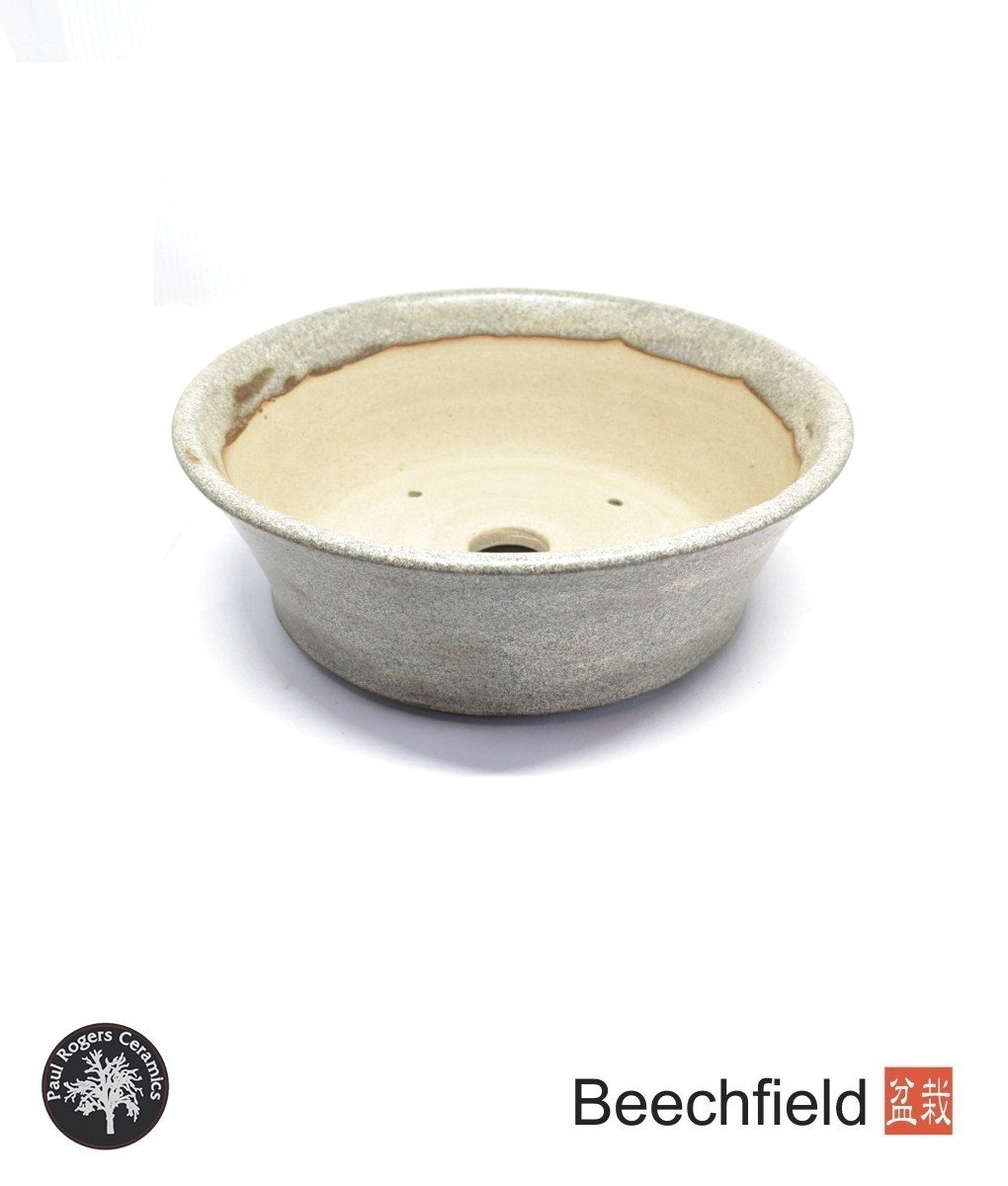 BB-PROGERS-G004 Paul Rogers Basket Grey Glazed Round Bonsai Pot Beechfield Bonsai