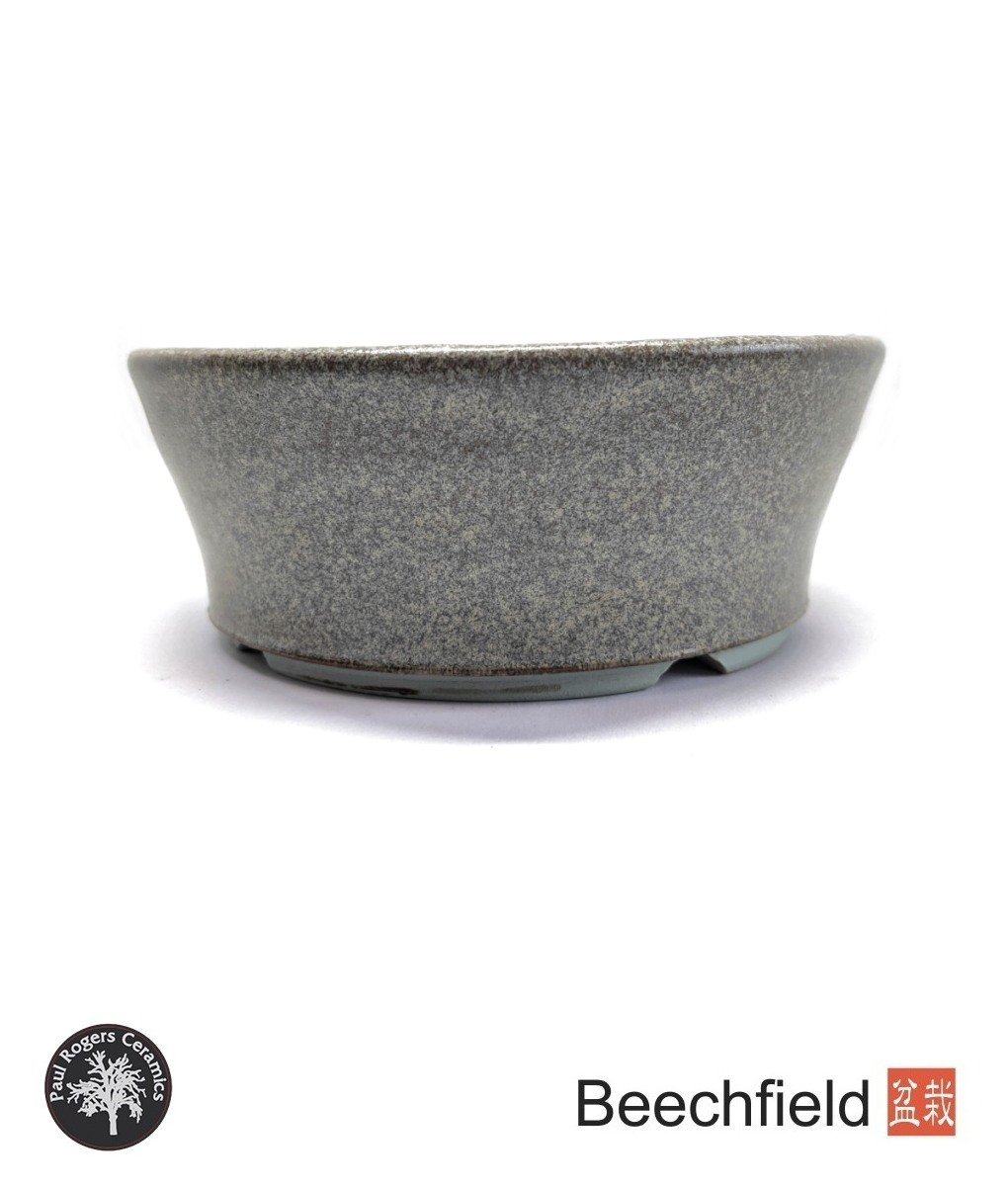 BB-PROGERS-G007 Paul Rogers Basket Grey Glazed Round Bonsai Pot Beechfield Bonsai