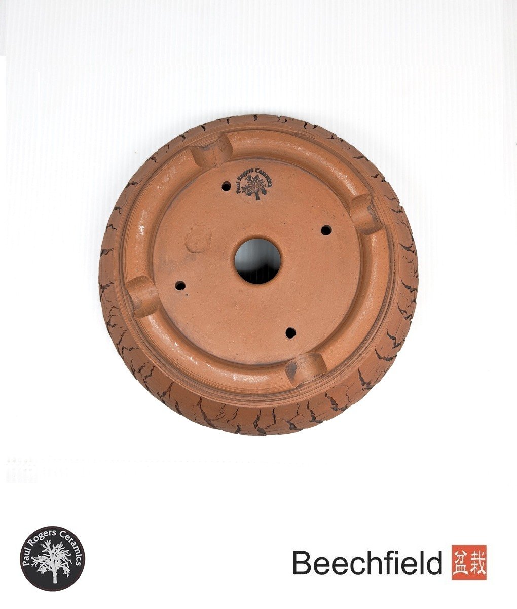 BB-PROGERS-U005 Paul Rogers Unglazed Round Crackle Pot Beechfield Bonsai