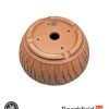 BB-PROGERS-U005 Paul Rogers Unglazed Round Crackle Pot Beechfield Bonsai