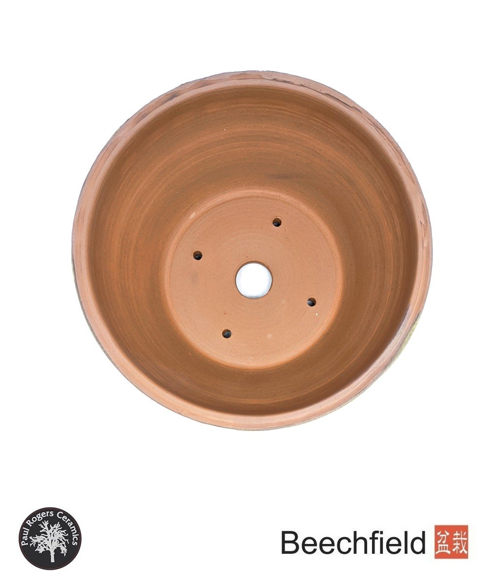BB-PROGERS-U006 Paul Rogers Unglazed Round Crackle Pot Beechfield Bonsai