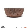 BB-PROGERS-U007 Paul Rogers Unglazed Round Crackle Pot Beechfield Bonsai