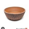 BB-PROGERS-U007 Paul Rogers Unglazed Round Crackle Pot Beechfield Bonsai