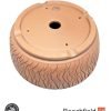 BB-PROGERS-U007 Paul Rogers Unglazed Round Crackle Pot Beechfield Bonsai