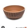 BB-PROGERS-U008 Paul Rogers Unglazed Round Crackle Pot Beechfield Bonsai