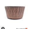 BB-PROGERS-U011 Paul Rogers Unglazed Round Crackle Pot Beechfield Bonsai