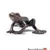 2043 Frog Bronze Figure Figurine Miniature Butler Peach Beechfield Bonsai