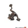 2043 Frog Bronze Figure Figurine Miniature Butler Peach Beechfield Bonsai