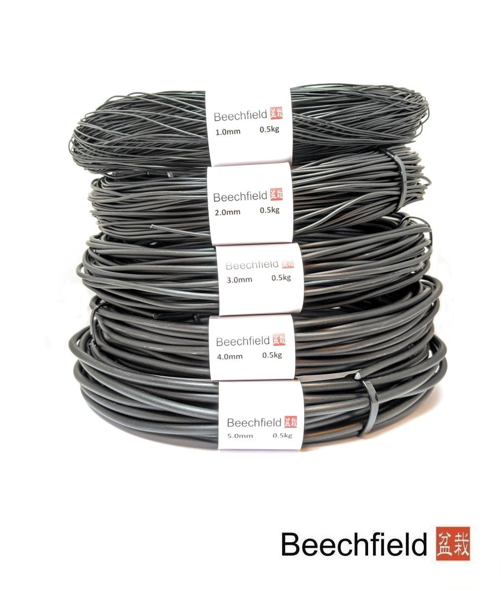 BBWIRE-BLACK Aluminium Bonsai Wire Black 500g Beechfield Bonsai