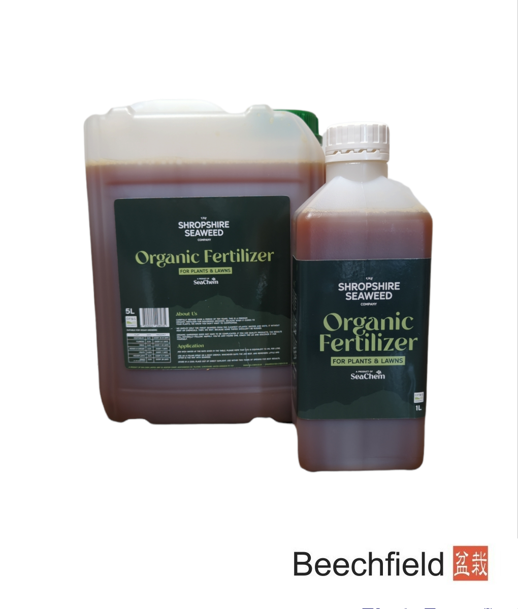 Shropshire Seaweed Fertiliser Feed Tonic Foliar 1 Litre 5 Litre Beechfield Bonsai